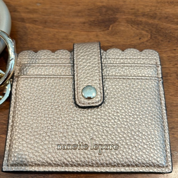 Nanette Lenore gold wristlet card holder. New without tags. - Picture 2 of 4